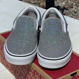 Vans Sparkly Slip ons